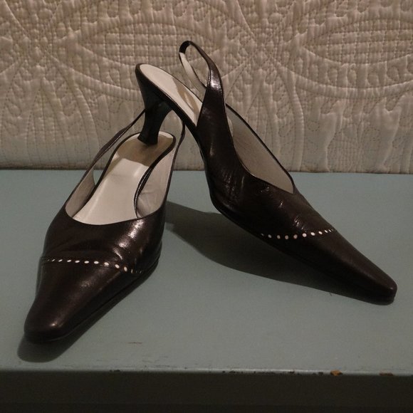 Made in Italy Slingback Pumps - Picture 1 of 8